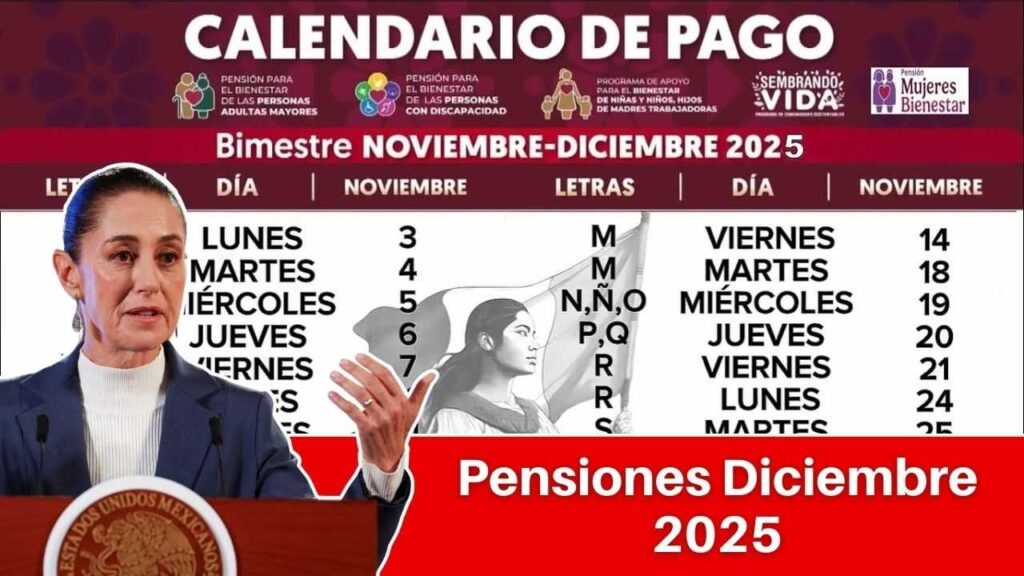 Pensiones Diciembre 2025: Fechas de Pago y Cómo Consultar el Calendario Oficial