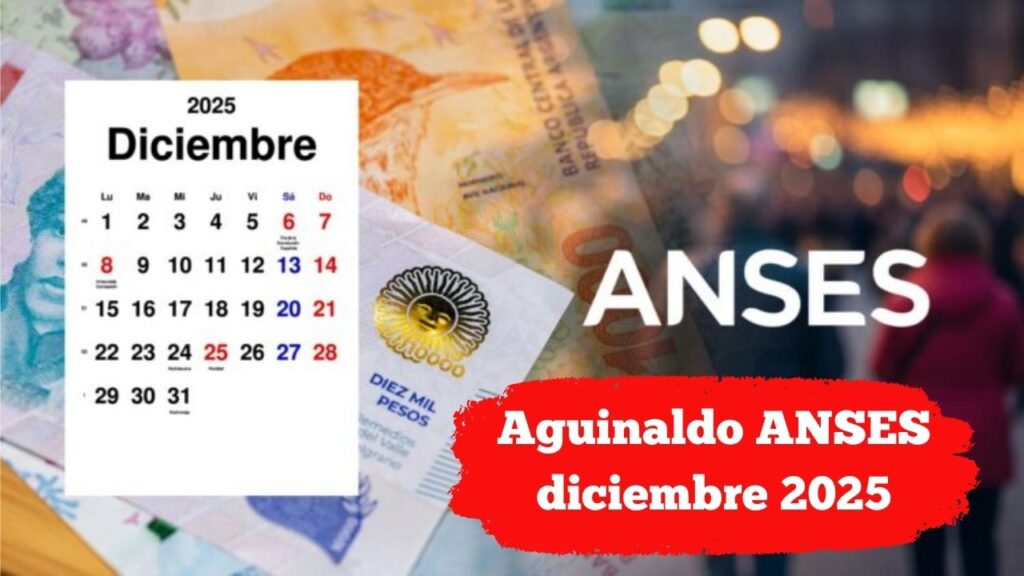 Aguinaldo ANSES diciembre 2025: quiénes lo cobran y cuándo
