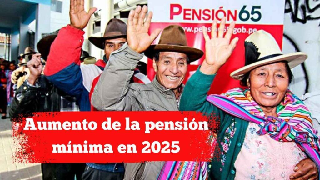 Aumento de la pensión mínima en 2025: mayores de 65